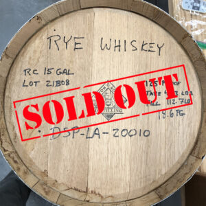 Used Rye Whiskey Barrel